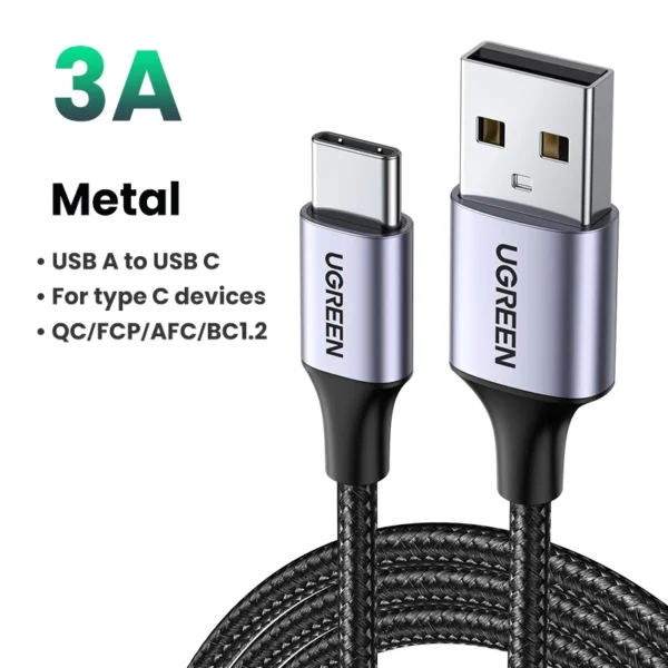 3A USB A to USB C Fast Charging Cable