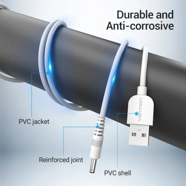 40efdbdaba39f8a03b56f7f96dc03b7a 1M USB A to DC 3.5mm Power Cable