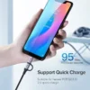 2 in 1 USB A to USB C & Micro USB Fast Charging Cable