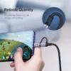 2 in 1 USB A to USB C & Micro USB Fast Charging Cable
