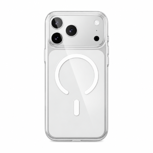 Minimalist Clear-Case Smartphone Back Ice Crystal Ultra Slim Magnetic Clear Phone Case
