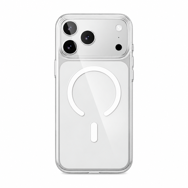 Minimalist Clear-Case Smartphone Back Ice Crystal Ultra Slim Magnetic Clear Phone Case