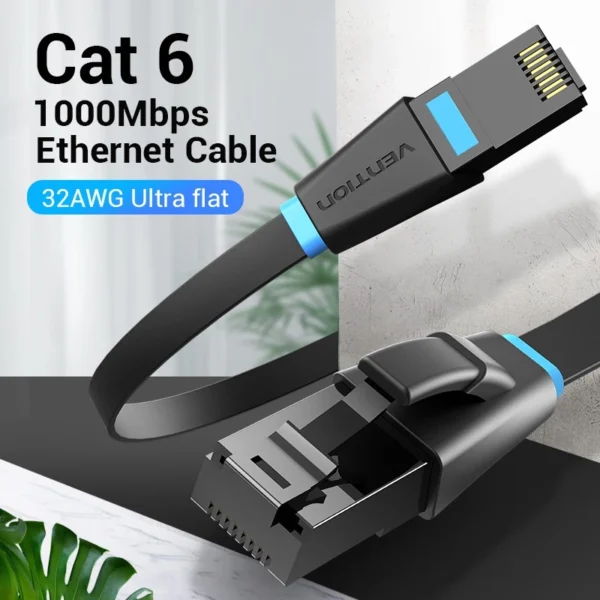 b3d1acb8210485ec9025efd7ba909390 Vention Flat RJ45 Ethernet Cable