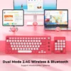 cn-11134207-820l4-mn1b5ixl60aof5 Pink Retro Wireless Keyboard & Numeric Keypad Set