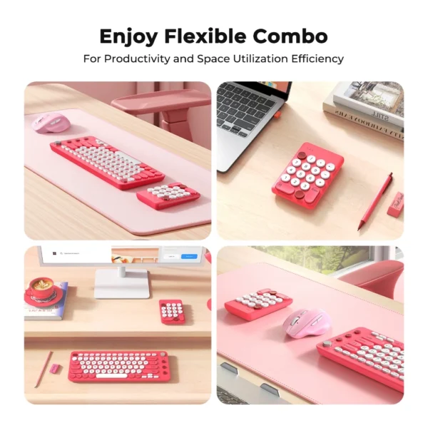 cn-11134207-820l4-mn1b5ixl7ev4fd Pink Retro Wireless Keyboard & Numeric Keypad Set