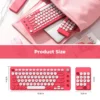 cn-11134207-820l4-mn1b5ixtv8xxfc Pink Retro Wireless Keyboard & Numeric Keypad Set