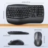Multi Mode Ergonomic Wireless Keyboard & Mouse Combo