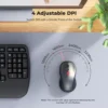 Multi Mode Ergonomic Wireless Keyboard & Mouse Combo