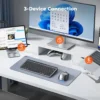 Compact Multi-Mode Wireless Keyboard & Mouse Combo