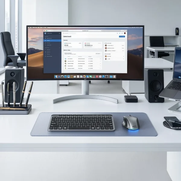 Compact Multi-Mode Wireless Keyboard & Mouse Combo