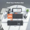 Compact Multi-Mode Wireless Keyboard & Mouse Combo