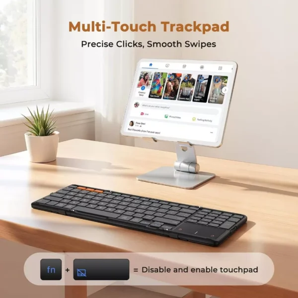 cn-11134207-820l4-mpxgeb7h0xs11d Foldable Bluetooth Keyboard with Touchpad & Numeric Keypad