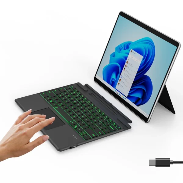 Wireless Backlit Keyboard with Touchpad