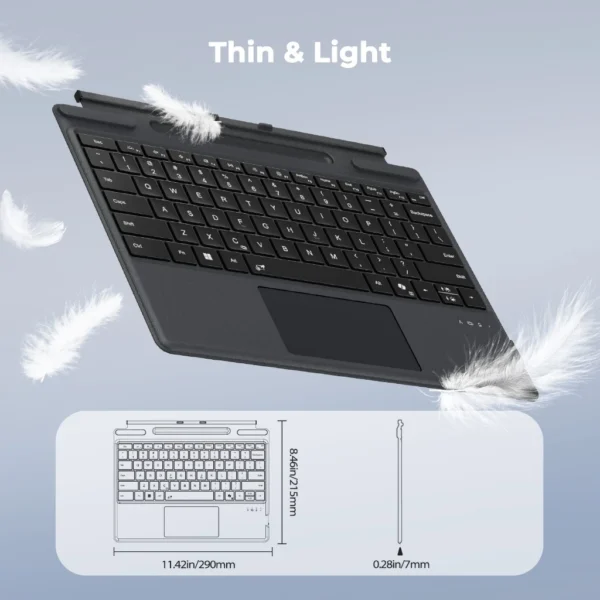 Wireless Backlit Keyboard with Touchpad