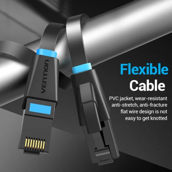 e6daf31024f89de638f5aeaae9c8e4c7 Vention Flat RJ45 Ethernet Cable