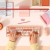 my-11134201-820l5-mt51t6g3cz61bd Orange Retro Wireless Keyboard & Mouse Combo