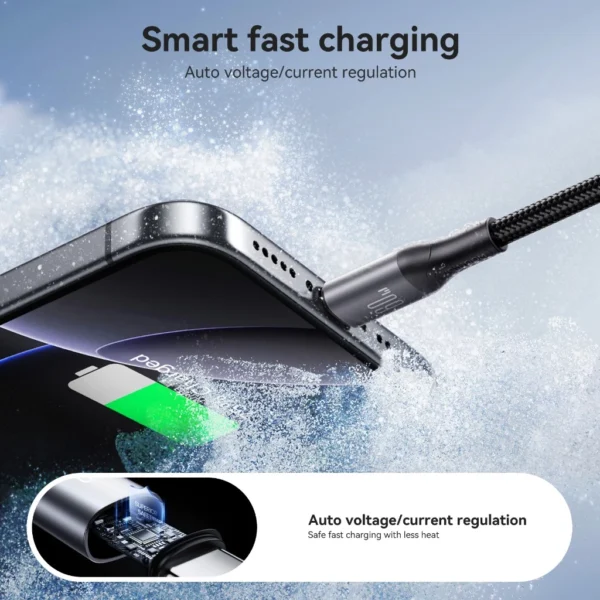 60W USB C to USB C Fast Charging Braided Cable
