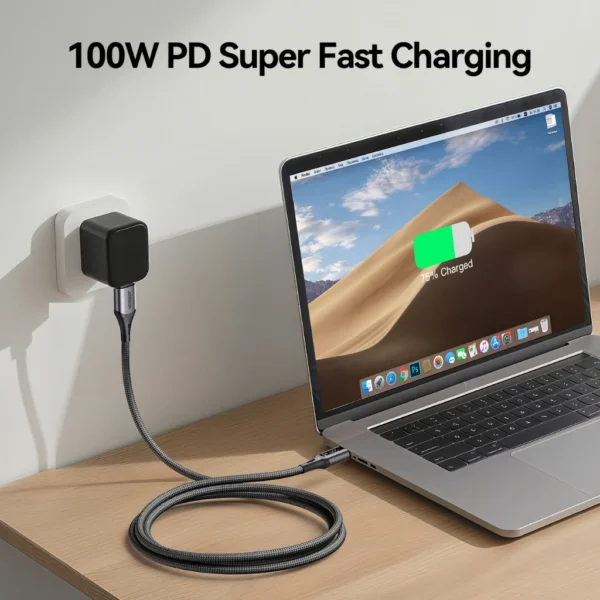 3A USB A to USB C Fast Charging Braided Cable