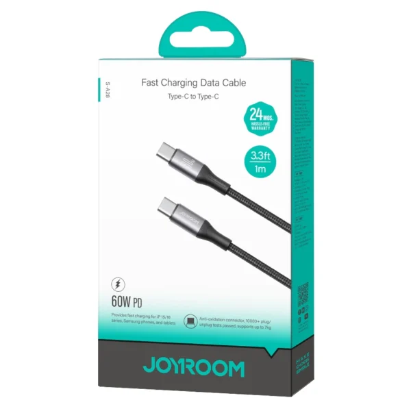 60W USB C to USB C Fast Charging Braided Cable