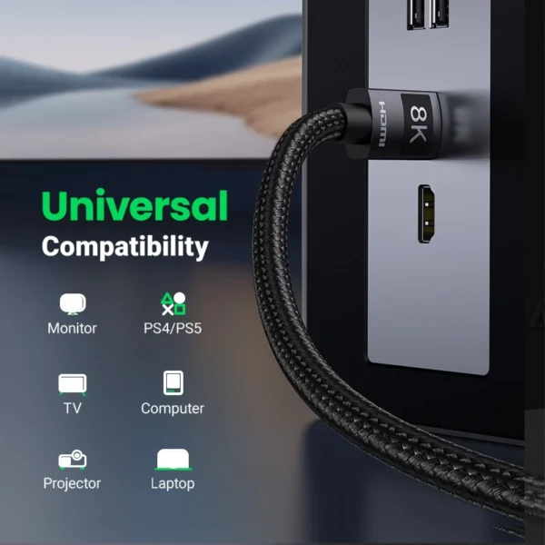 ph-11134201-23020-vq9g9maexvnvd8 8K 60Hz 48Gbps High Speed Braided HDMI Cable